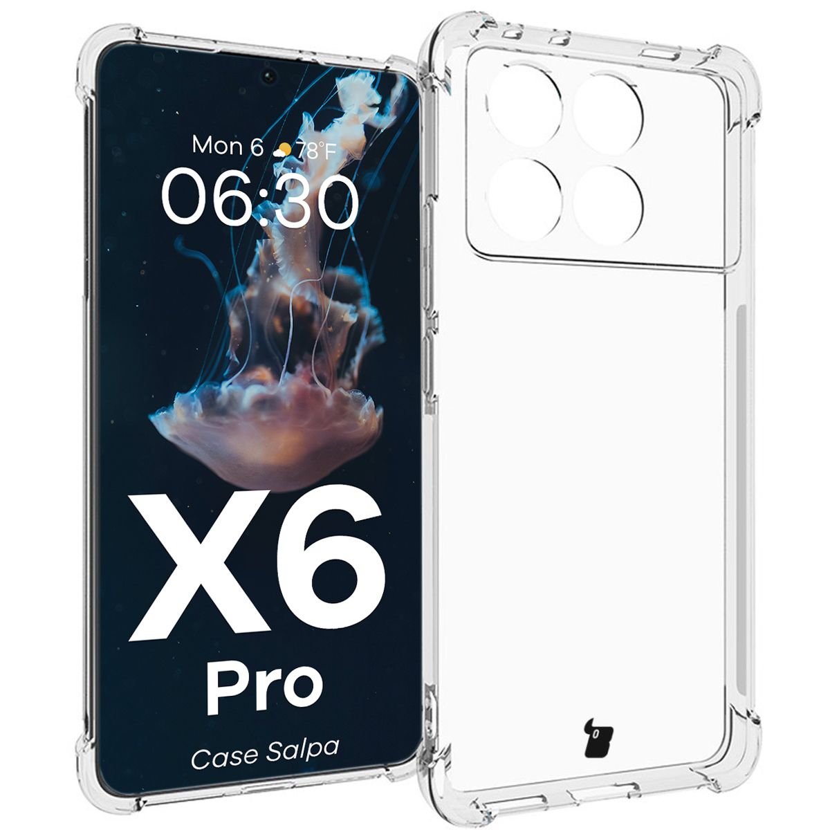 Przezroczyste etui Bizon Case Salpa do Xiaomi Poco X6 Pro
